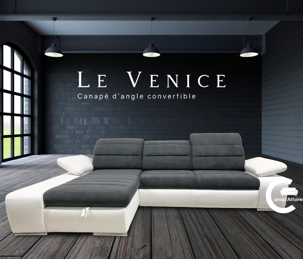 Canapé d’Angle méridienne Venice – Canap'Affaires